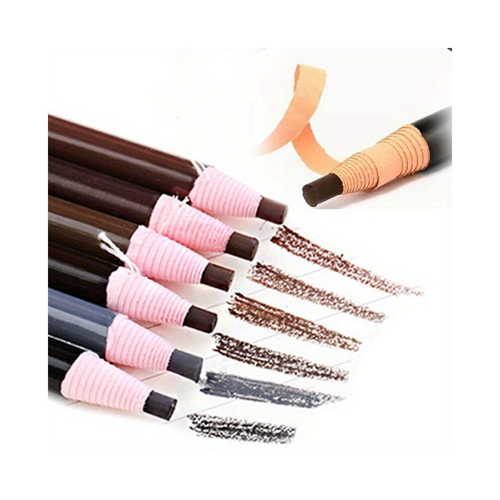 Black Waterproof Eyebrow Pencil Drawstring Tear Off Eyebrow Pencil With Hard Refill Eyebrow Makeup Pen