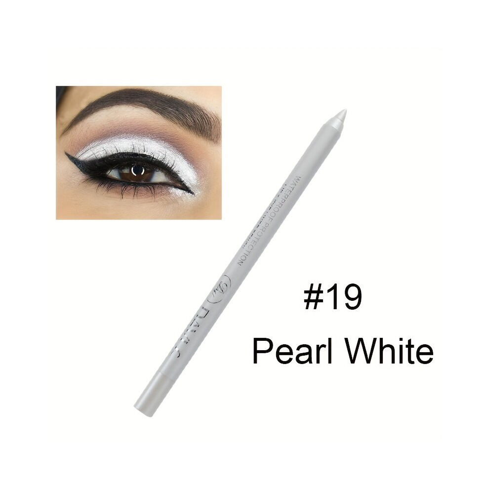 Multicoloured Pearly Eyeliner Pencil Shimmer High Pigmented Eyelid Under Crease Brightening Pen Highlighter Smudge Proof Pen