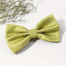 1PC Mens Casual Solid Small Checkered All match Childrens Bow Tie