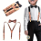 Childrens Y shaped Three clip Adjustable Suspenders And Bowtie 2