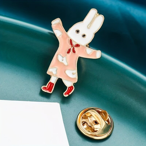 1pc Bunny Brooch For Backpack Hat Clothes For Boys 2