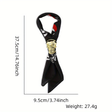 Halloween Skull Buckle Tie For Boys Halloween Party Decoration Supplies