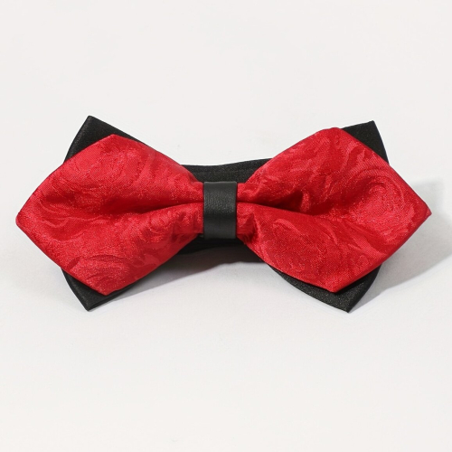 1PC Boys Flower Pattern Bow Tie Dance Party Decorative Accessories 1
