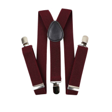 Boys Solid Adjustable Elastic Suspenders Braces Clothing Accessories