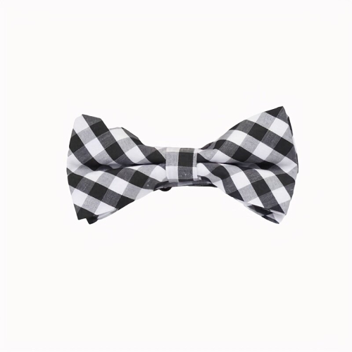 Childrens Checkered Striped Bow Tie Handsome Bow Tie For Boys 1