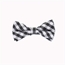 Childrens Checkered Striped Bow Tie Handsome Bow Tie For Boys