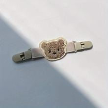 3pcs Insta worthy Kids Dress Strap Clips With Adorable Bear For Non Slip Shoulders For Boys Children