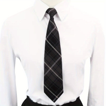 Classic Pre Tie Adjustable Stripe Ties For Boys Students Teenager British Style Lattice Ties For School