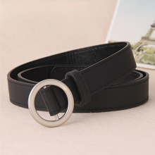 Girls Casual Vintage Faux Leather Buckle Belt For Dress Jeans Pants Accessories