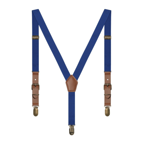 Kids Retro Y Shape Solid Suspenders Adjustable