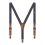 Kids Retro Y Shape Solid Suspenders Adjustable 13