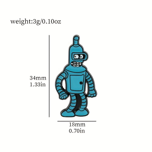 Robot Brooch Robot Emotion Management Pin For Boys 2