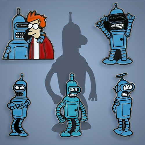Robot Brooch Robot Emotion Management Pin For Boys 1