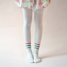 Girls Casual Elastic Striped Pantyhose Thin Comfortable Breathable Leggings Decorative Accessories For Autumn And Spring