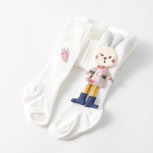 1pair Baby Girls Stretchy Ribbed Tights Leggings Stockings Rabbit Doll Warm Pantyhose Easter Party