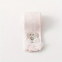 1pair Girls Kids Lace Heart Little Rabbit Pantyhose Thin Mesh Breathable Comfy Leggings Toddlers Childrens Leggings Tights For Spring Summer