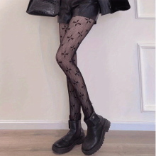 1pair Girls Kids Cross Pattern Fishnet Pantyhose Breathable Comfy Elastic Pantyhose Childrens Stockings