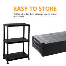 (3 Tier) 3/4/5 Tier Plastic Shelving Home Storage Unit Shelves Racks Garage Organiser New