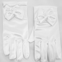 1pair Wedding Flower Girls Stretch Dress Gloves