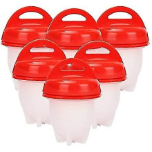 6pc Silicone Egg Cooker, Hard And Soft Make, No Shell, Non Stick Silicone, Bpa Free, Egg Boiler, Egg Cups, Egg Poachers, Egg Cooker