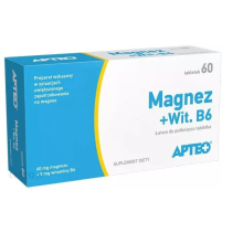 APTEO Magnez Witamina B6 60 tab tiredness & fatigue magnesium vitamin B6
