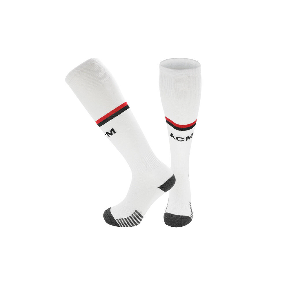 (AC Milan Away, Kids(EU30-36)) Bonhause 23-24 New Season Football Socks For Kids Adult Training Sport Racing Stocking