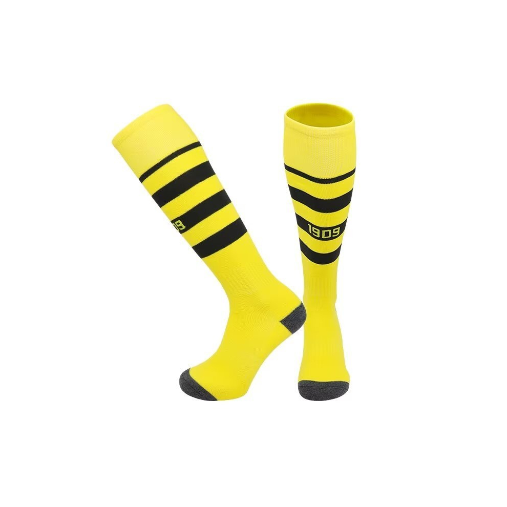 (Dortmund Home, Kids(EU30-36)) Bonhause 23-24 New Season Football Socks For Kids Adult Training Sport Racing Stocking