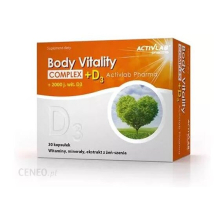 Activlab Body Vitality Complex + D3 30 kap vitamins & minerals & ginseng