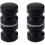 2pcs Black Bathroom Pull Handles, Shower Glass Door Knobs, Back To Back Shower Door Knobs 1
