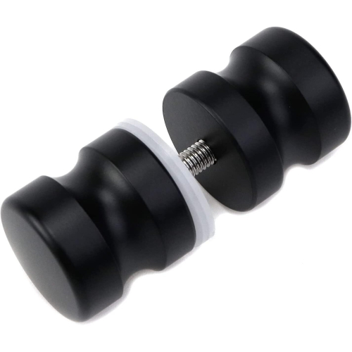 2pcs Black Bathroom Pull Handles, Shower Glass Door Knobs, Back To Back Shower Door Knobs 1