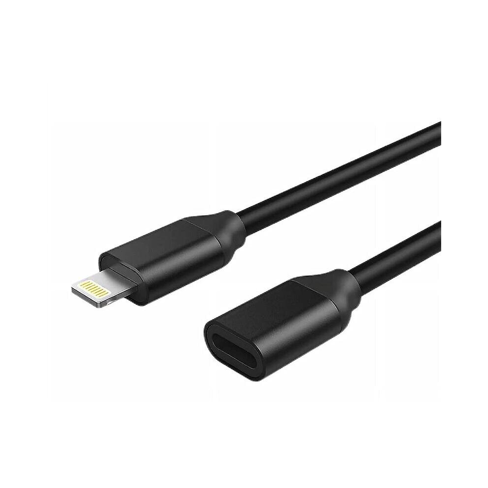 1m Lightning Extension Cable For Iphone Ipad, Iphone Extension Cable Apple Mfi Certified Female To Male Connector Pass Audio Video Music Data Transfer