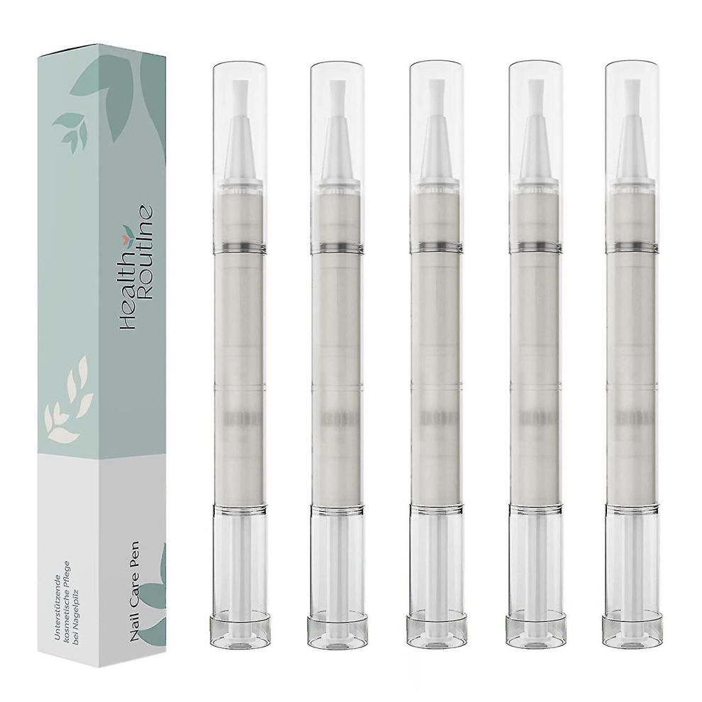 5x Healthroutinenail Care Pen Cosmetic Nail Fungus Treatment Quick Intensive For Nails With Aloe Vera Tea Tree Oil