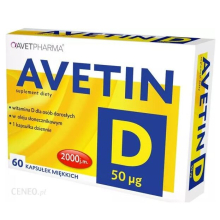 Avet Avetin D 2000 IU 60 kap supports healthy teeth & bones