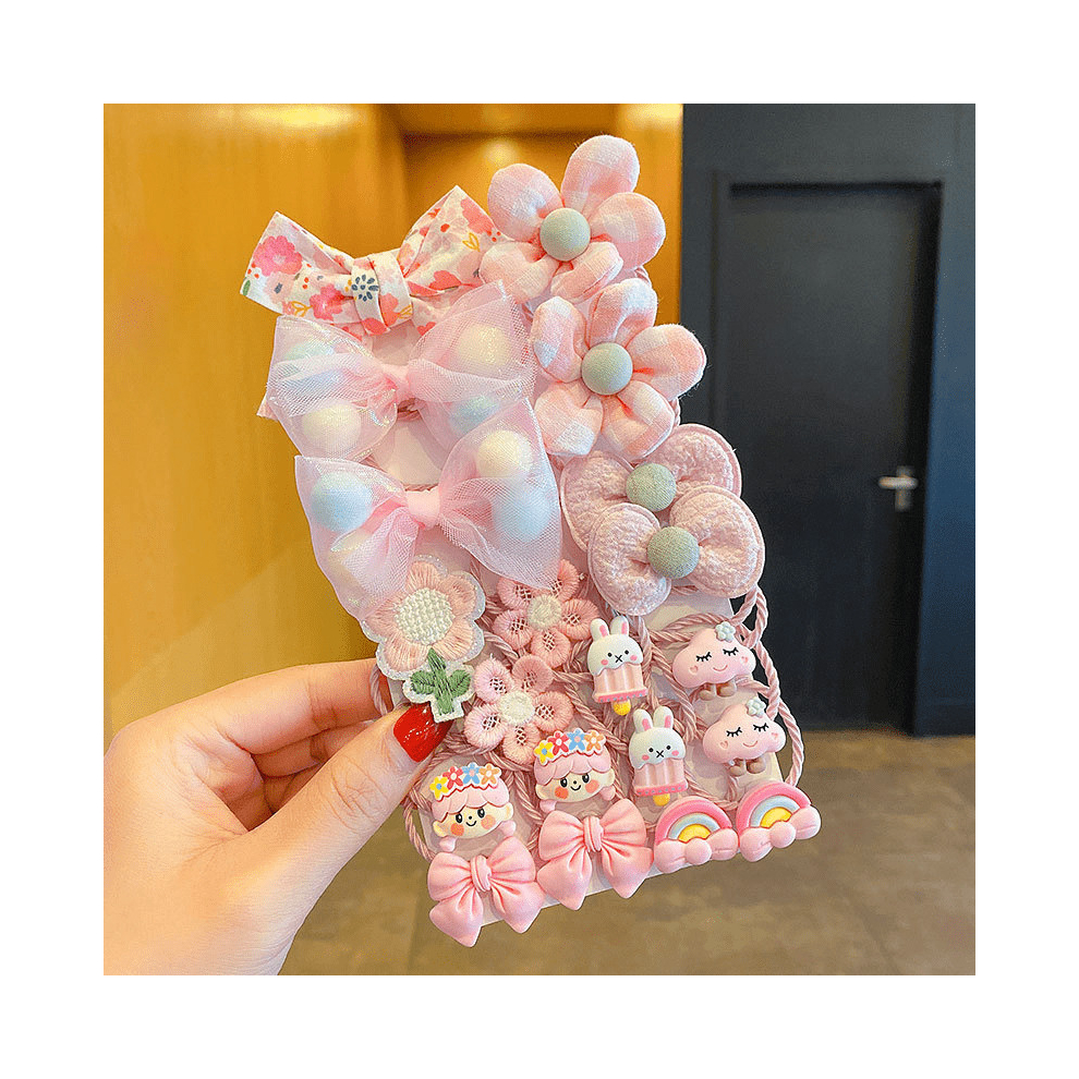 20pcs Girls Cartoon Mini Hair Ties Decorative Hair Accessories Set Holiday Gift-image-OPC-PCMTXKF-NEW