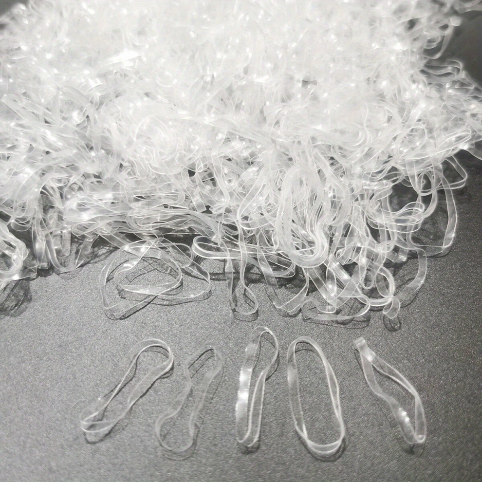 500pcs 7 62 10 16 Cm Clear Elastic Hair Rubber Bands Rubber Bands Soft Elastic Bands For Kids Mini Small Clear Ponytail Elastics-image-OPC-PCMV2WZ-NEW