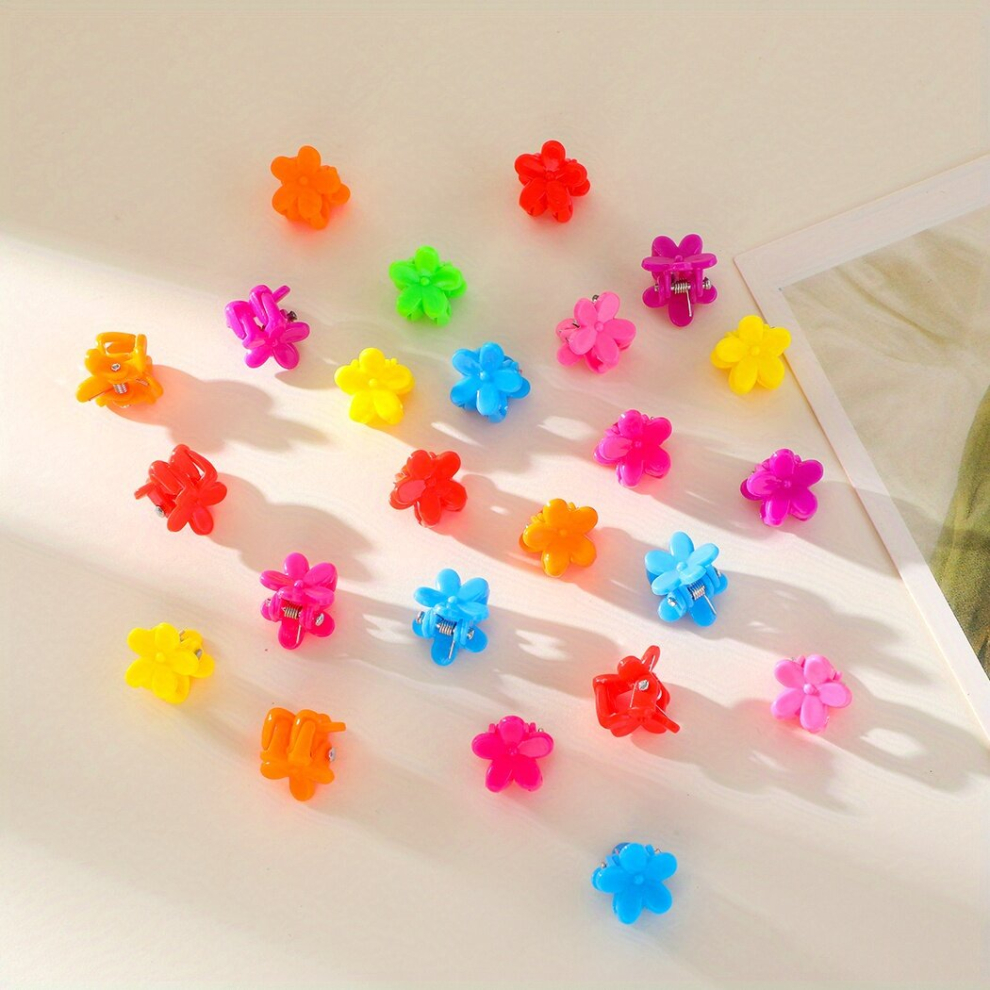 30pcs Baby Girls Sweet Flowers Shaped Claw Clips Hair Clips Headwear Hair Accessories-image-OPC-PCMV2XB-NEW