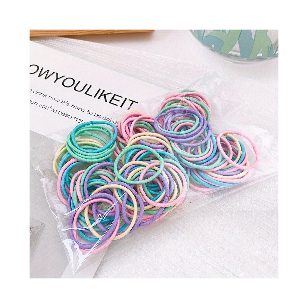 100pcs Baby Girls Hair Tie Hair Bands Ponytail Holders Scrunchies Hair Accessories-image-OPC-PCMV7HJ-NEW