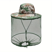 1pc Unisex Spring And Summer SunShade Large Brim Hats With Protection Against Mosquitoes For Outdoor Night Fishing