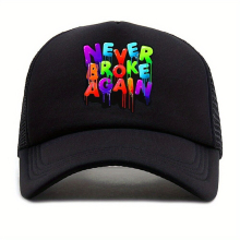 1pc Unisex Sunshade Breathable Adjustable Casual Baseball Cap With Pattern For Outdoor Sport