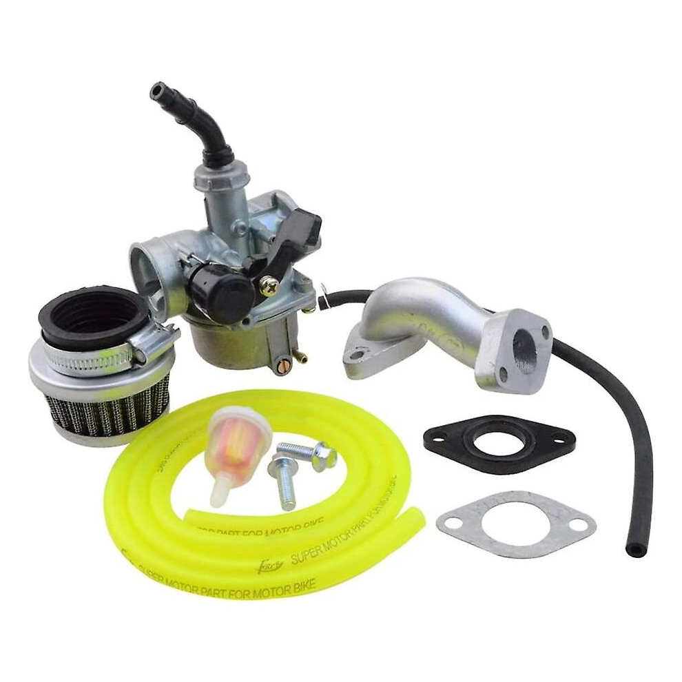 Hgbd-Pz19 Carburetor With Air Filter Carburetor Rebuild Kit Replacement 50Cc 110Cc 125Cc Moped Atv Yellow 9363541189223