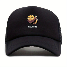 1pc Unisex Sunshade Breathable Adjustable Casual Baseball Cap With Bee Pattern For Outdoor Sport