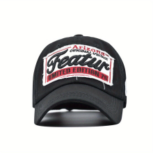1pc Unisex Sunshade Breathable Adjustable Retro Baseball Cap With Letter Embroidery For Outdoor Sport