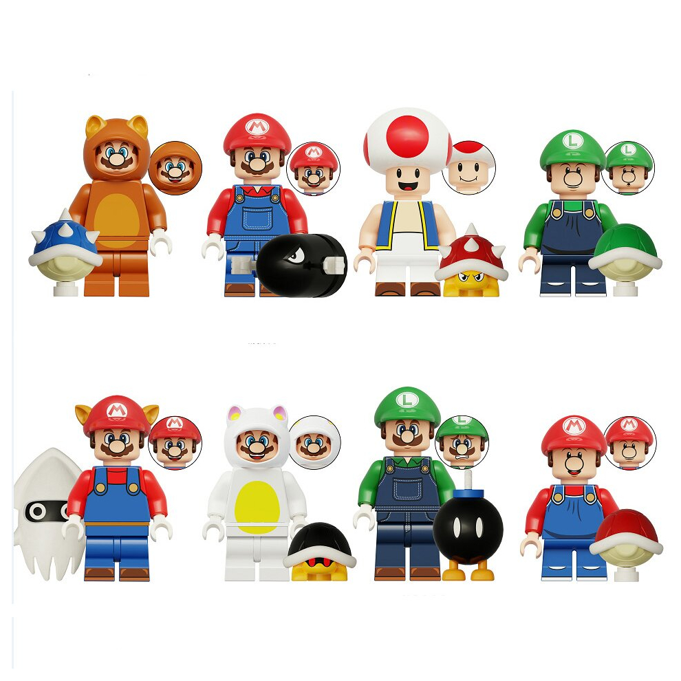 Super Mario Building Blocks Fit Lego Action Minifigure Toys Gift For Kids