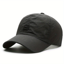 Embroidered Perforated Hat Outdoor Baseball Cap Mens Sport Cap Polyester Embroidered Letter Sun Protection Cap