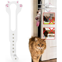 8 Adjustable Sizes Cat Door Latch Holder, Stronger Flex Cat Door Stopper, Keep Door Open 1.5" To 8", Let's Cats In And Keeps Dogs Out Of Litter
