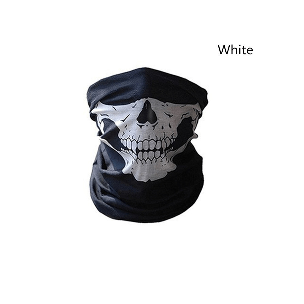 Skull Windproof Warmth Winter Face Mask For Ski Snowboard Motorcycle Bicycle Fishing White 885675005815
