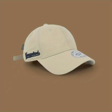 1pc Unisex Sunshade Breathable Wide Brim Baseball Cap With Letter Embroidery For Outdoor Sport