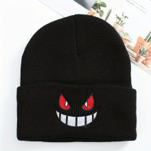 Cross border Halloween Ghost Knitted Hat Adult Autumn And Winter Windproof Warm Pullover Hat
