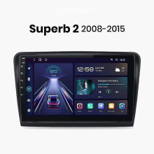 Carplay Android Auto Car Radio For Skoda Superb 2 2008 2009 2010 2011-2015 Multimedia GPS autoradio
