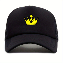 1pc Unisex Versatile Sunshade Breathable Adjustable Casual Baseball Cap With Crown Image For Outdoor Fishering